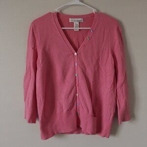 Jones New York Pink Cardigan